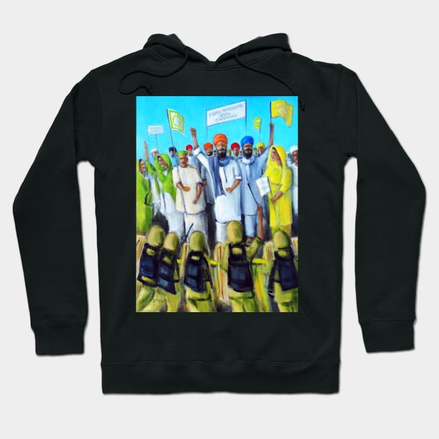 Farmers Strike Hoodie by sukhpalgrewal